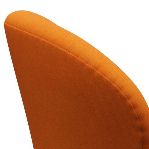 Fritz Hansen Swan Lounge Chair, saténový kartáčovaný hliník/Divina Orange (444)