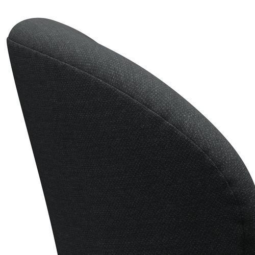 Fritz Hansen Swan Lounge Chair, satén kartáčovaný hliník/fiord tmavě šedá vícebarevná