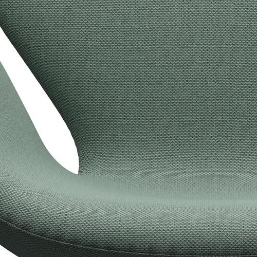 Fritz Hansen Swan Lounge Chair, satén kartáčovaný hliník/re vlna aqua/přírodní