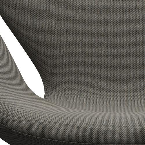Fritz Hansen Swan Lounge Chair, satén kartáčovaný hliník/Steelcut trio světle hnědá