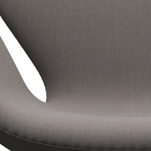Fritz Hansen Swan Lounge Chair, Satin Brushed Aluminium/Steelcut Trio Sand Dark