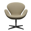Fritz Hansen Swan Lounge Chair, černá lakovaná/zachycovací barva písku
