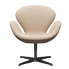 Krtz Hansen Swan Lounge Chair, Black Lacquered/Divina MD crème