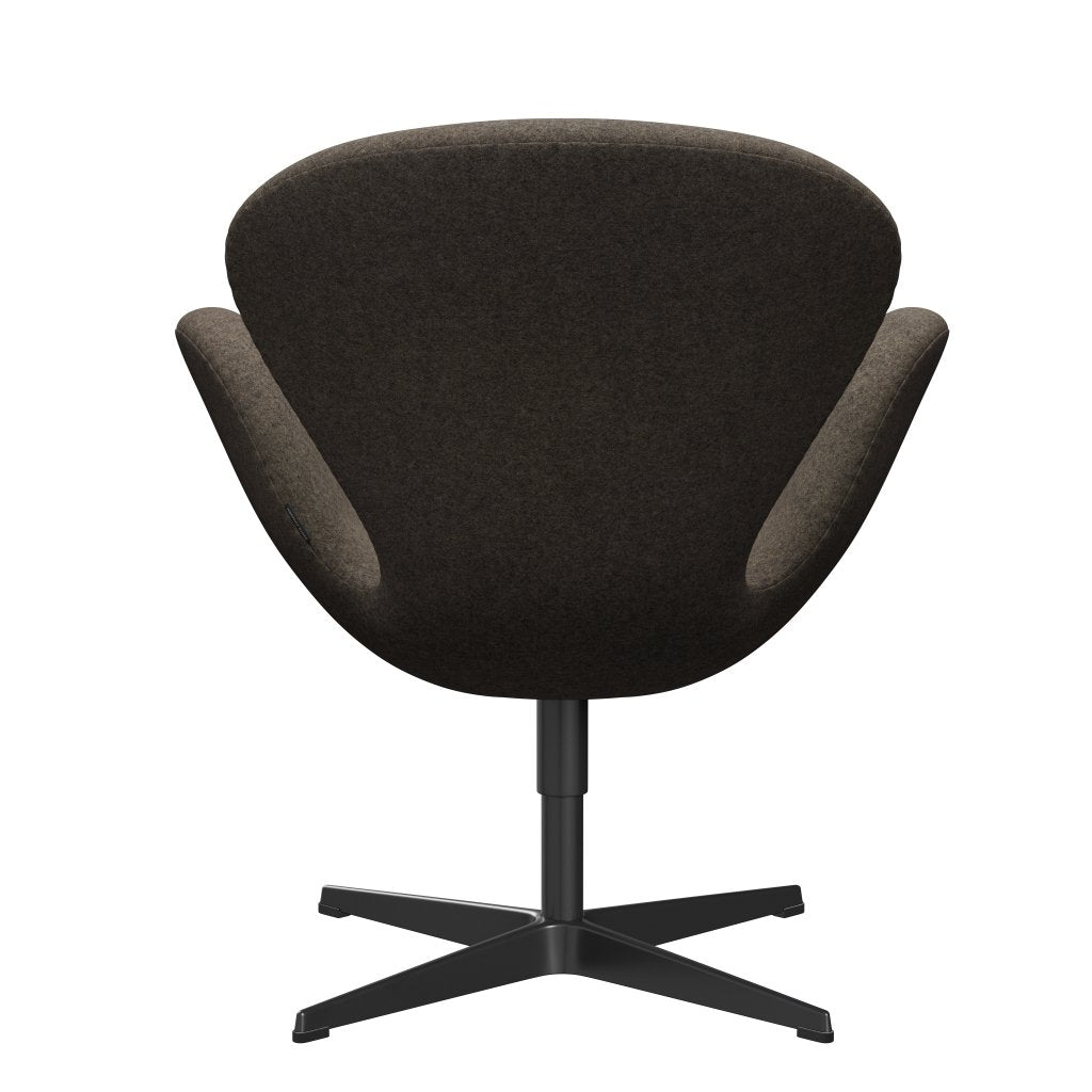 Fritz Hansen Swan Lounge Chair, Black Lacquered/Divina MD krtka