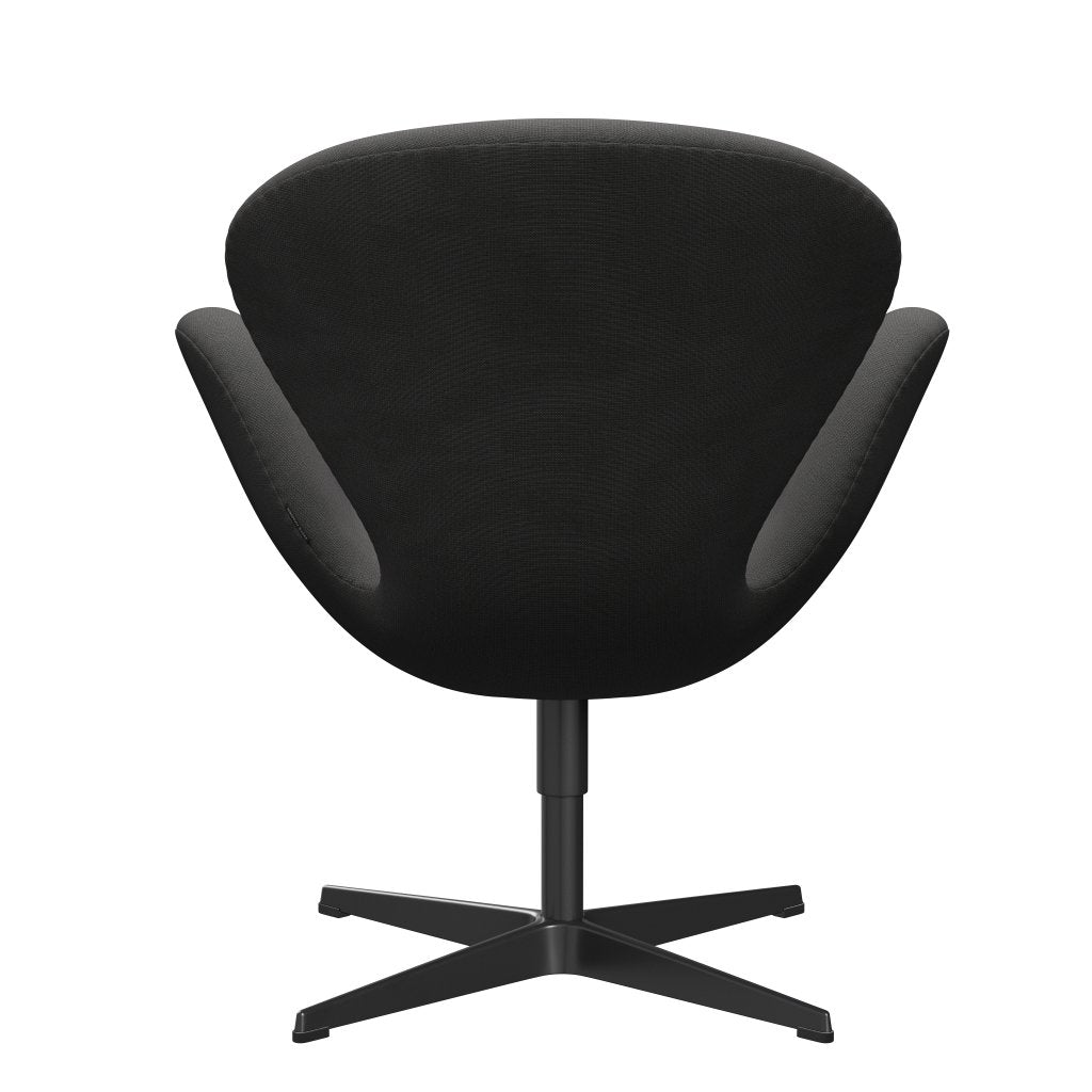 Fritz Hansen Swan Lounge Chair, černá lakovaná/sláva tmavě šedá