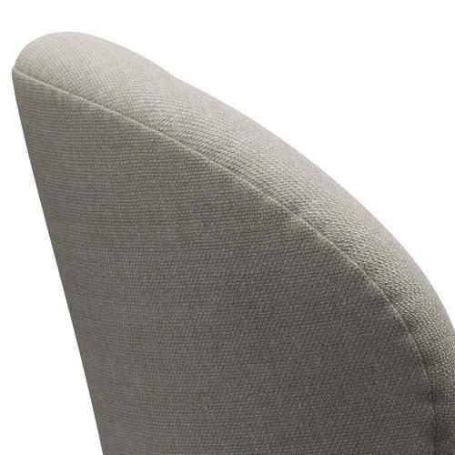 Lounge židle Fritz Hansen Swan, černá lakovaná/sunniva beige