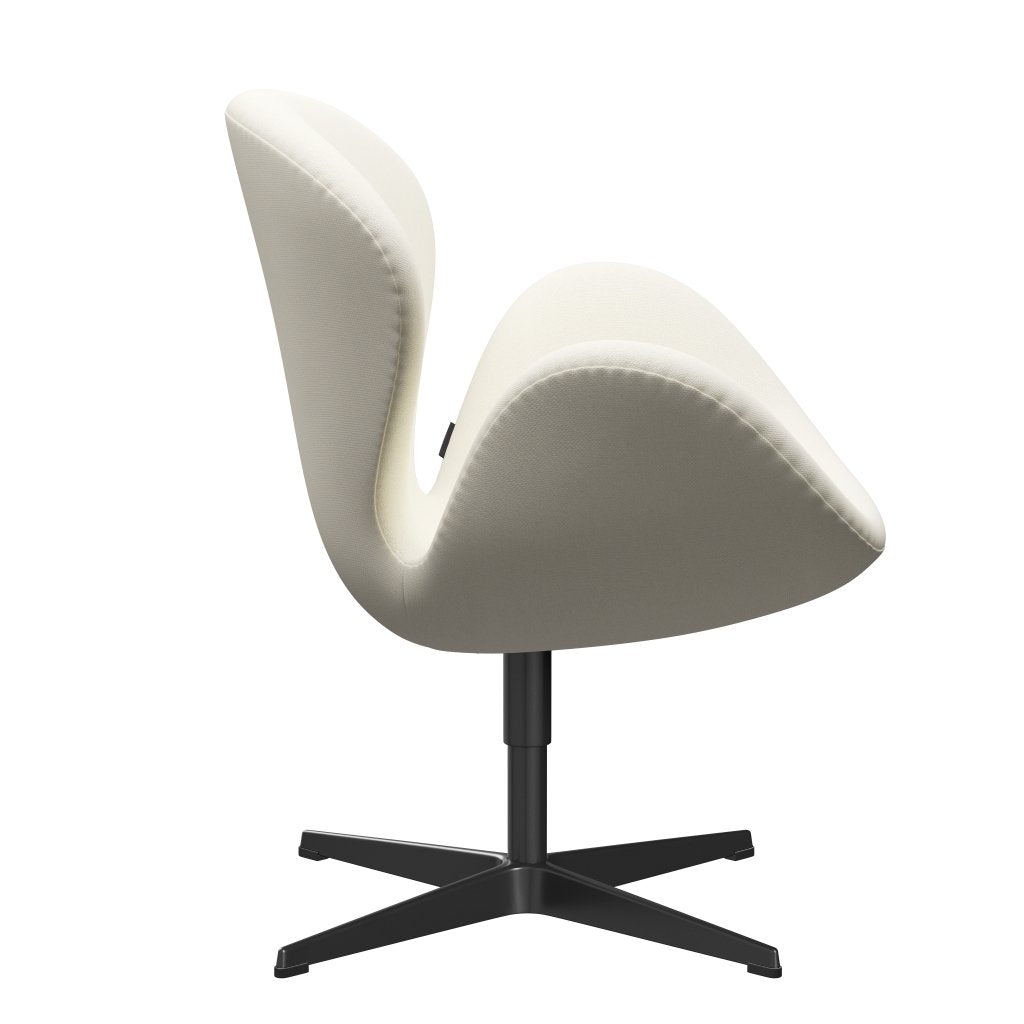 Lounge židle Fritz Hansen Swan, černá lakovaná/sunniva crème