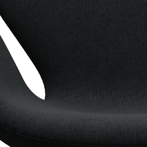 Lounge Lounge židle Fritz Hansen, černá lakovaná/sunniva černá/tmavě šedá