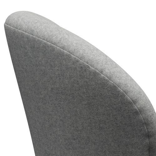 Fritz Hansen Swan Lounge Chair, stříbrná šedá/divina melange světle šedá