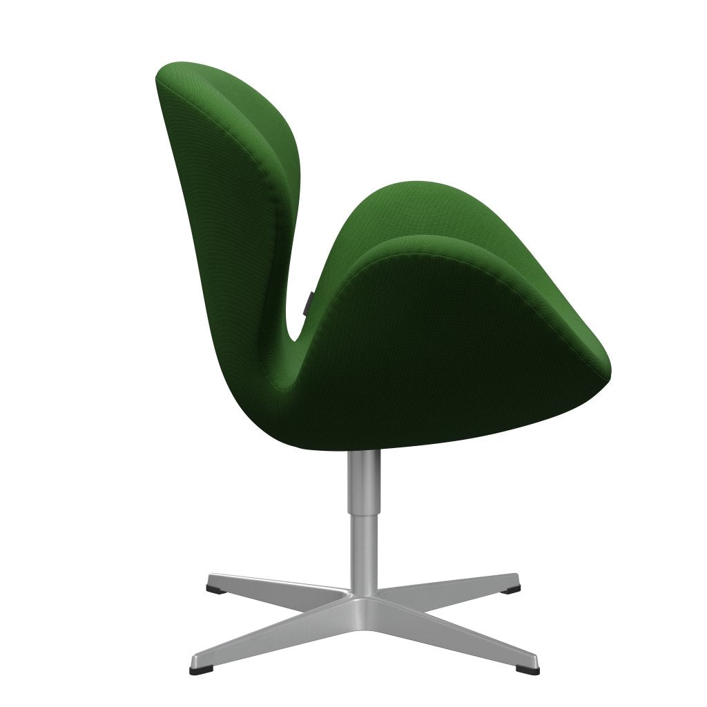Fritz Hansen Swan Lounge Chair, stříbrná šedá/sláva tráva zelená