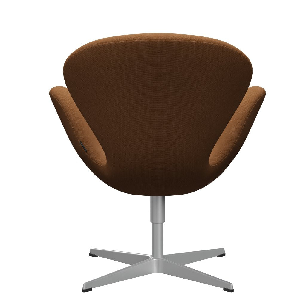 Fritz Hansen Swan Lounge Chair, stříbrná šedá/sláva světle hnědá (61131)