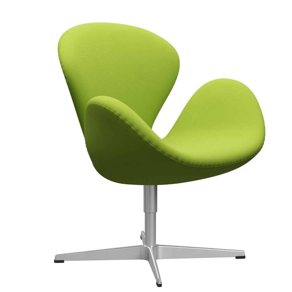 Fritz Hansen Swan Lounge Chair, stříbrná šedá/sláva Neon Green
