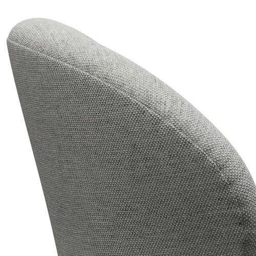 Fritz Hansen Swan Lounge Chair, stříbrná šedá/hallingdal bílá/šedá