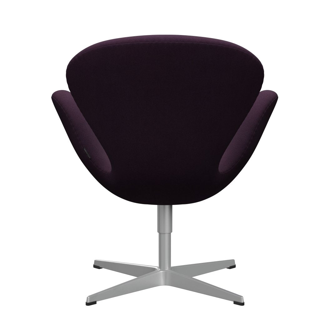 Fritz Hansen Swan Lounge Chair, Silver Grey/Steelcut Medium Violet