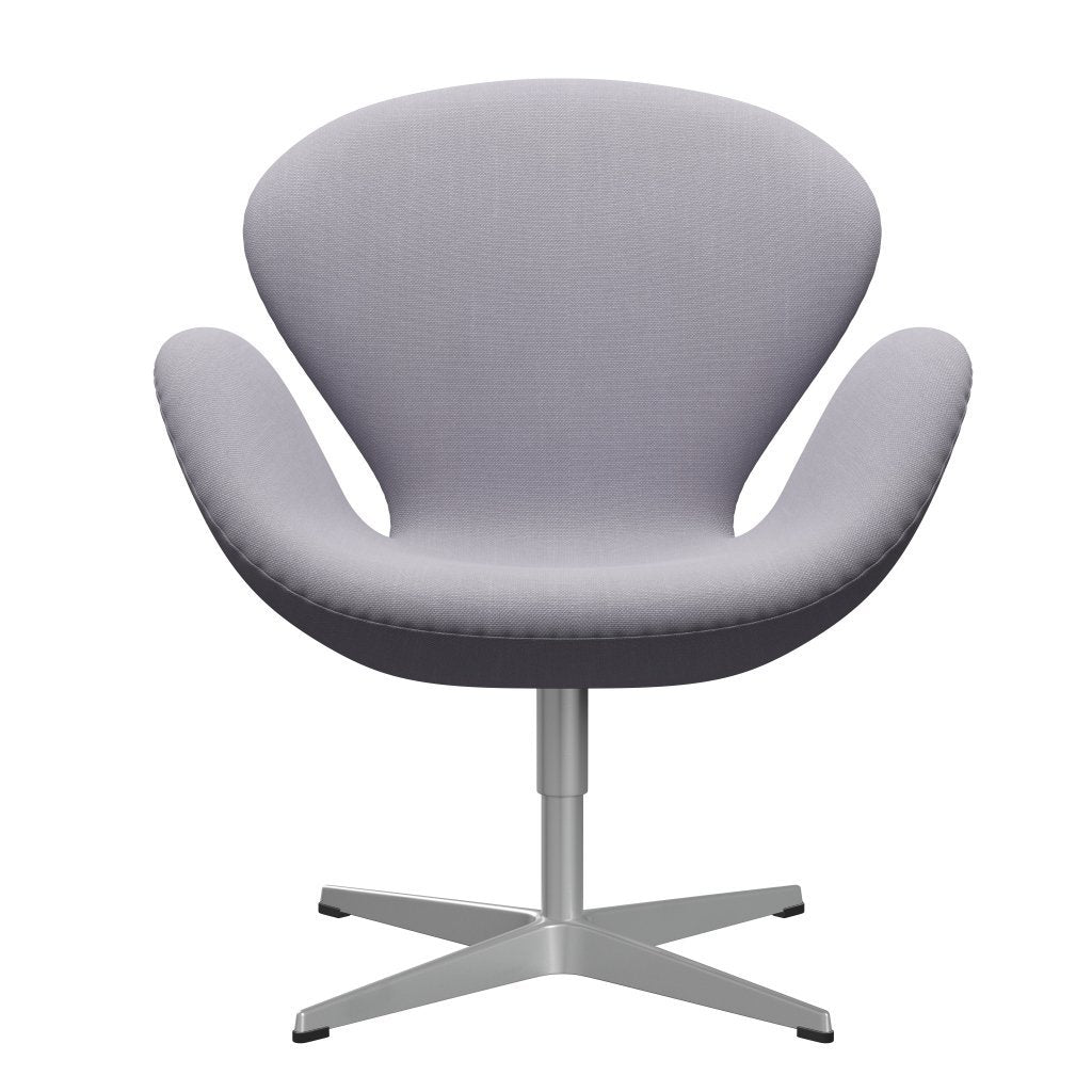 Fritz Hansen Swan Lounge Chair, Silver Grey/Steelcut Sibry Grey Light