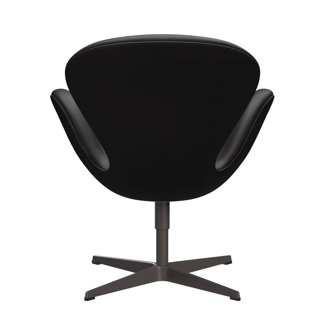 Fritz Hansen Swan Lounge Chair, teplá grafita/aura černá hnědá