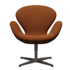 Fritz Hansen Swan Lounge Chair, teplý grafit/Capture Rust/Orange