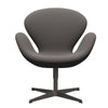 Fritz Hansen Swan Lounge Chair, teplý grafit/zachycení teplé tmavé šedé