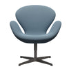 Fritz Hansen Swan Lounge Chair, teplý grafit/zachycení měkké modré