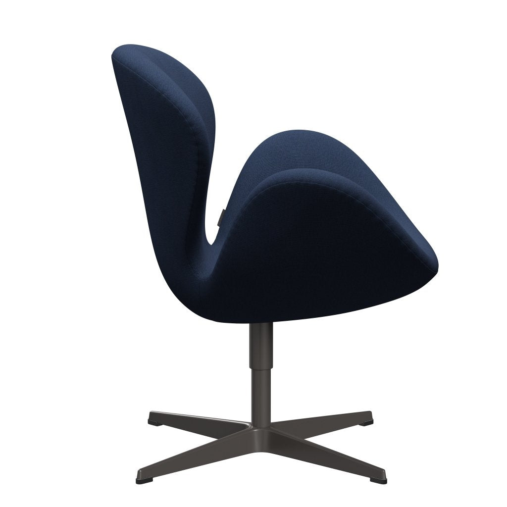 Fritz Hansen Swan Lounge Chair, teplý grafit/Christianshavn Dark Blue