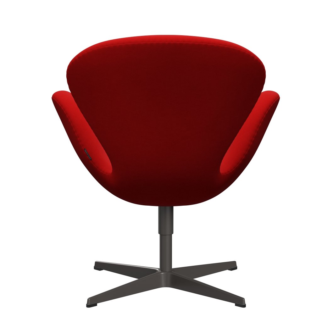 Fritz Hansen Swan Lounge Chair, teplý grafit/pohodlí červená (64003)