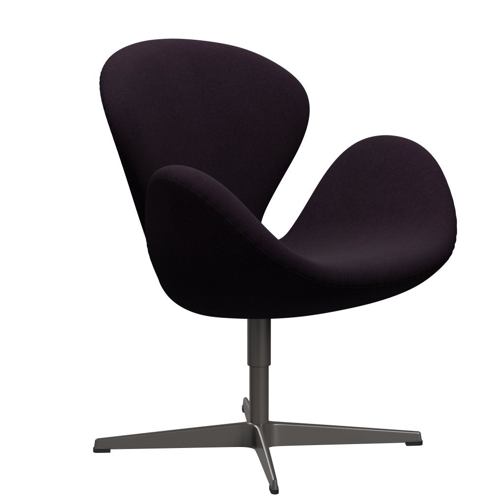 Fritz Hansen Swan Lounge Chair, Warm Graphite/Divina Aubergine (376)