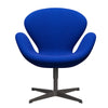 Fritz Hansen Swan Lounge Chair, teplý grafit/divina modrá