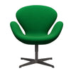 Fritz Hansen Swan Lounge Chair, teplá grafit/divina Grass Green