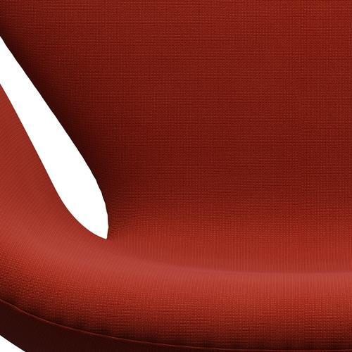Fritz Hansen Swan Lounge Chair, teplá grafit/sláva oranžová červená