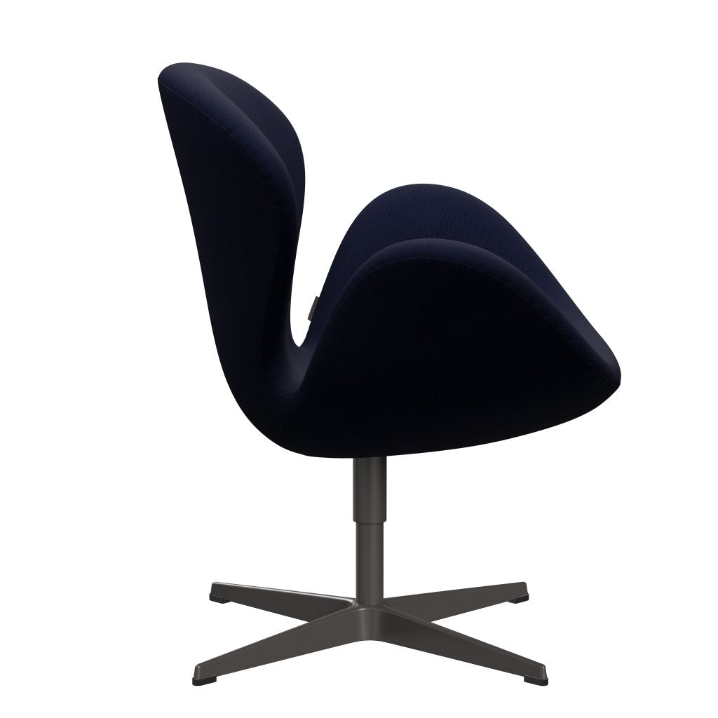 Fritz Hansen Swan Lounge Chair, teplá grafita/sláva černá modrá