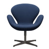 Fritz Hansen Swan Lounge Chair, Warm Graphite/Fiord střední modrá/střední modrá