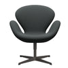 Fritz Hansen Swan Lounge Chair, teplý grafit/fiord střední šedá/tmavě šedá