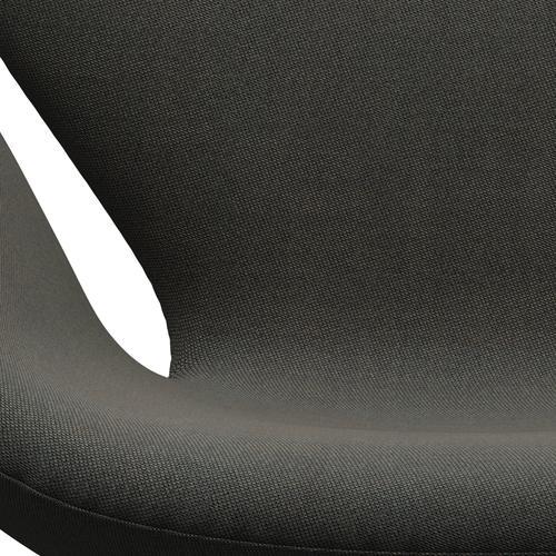 Fritz Hansen Swan Lounge Chair, teplý grafit/rime tmavě šedá/khaki