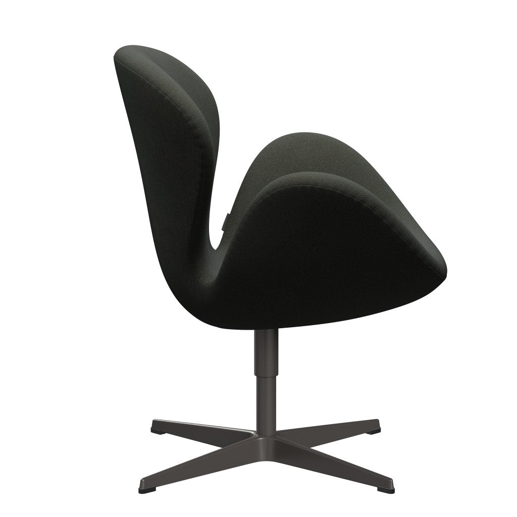 Fritz Hansen Swan Lounge Chair, teplý grafit/rime tmavě šedá/khaki/modrá