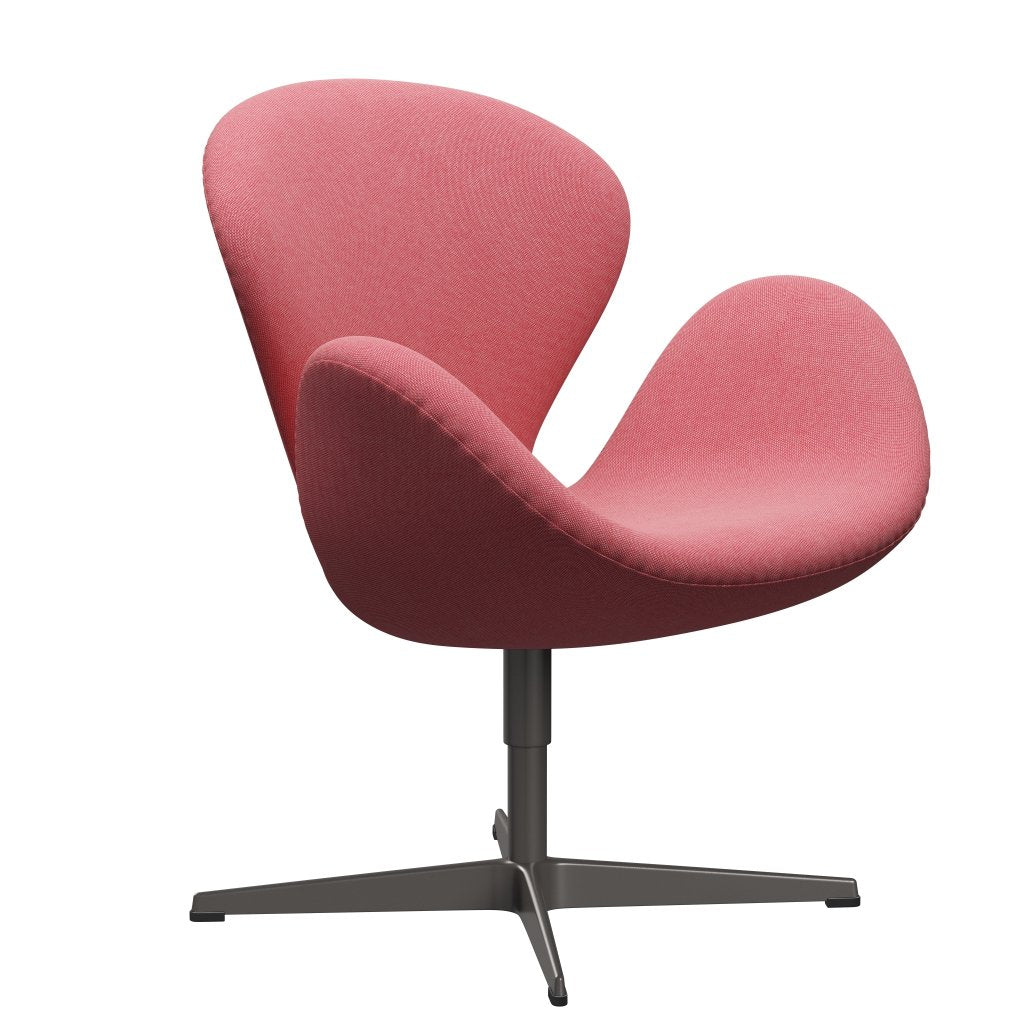Fritz Hansen Swan Lounge Chair, teplý grafit/Rime Light Red/White
