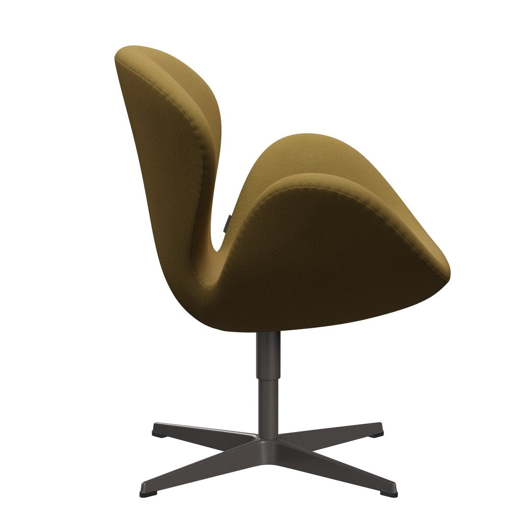Fritz Hansen Swan Lounge Chair, Warm Graphit/Rime Orange Green