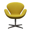 Fritz Hansen Swan Lounge Chair, teplý grafit/Steelcut Light Green/Yellow