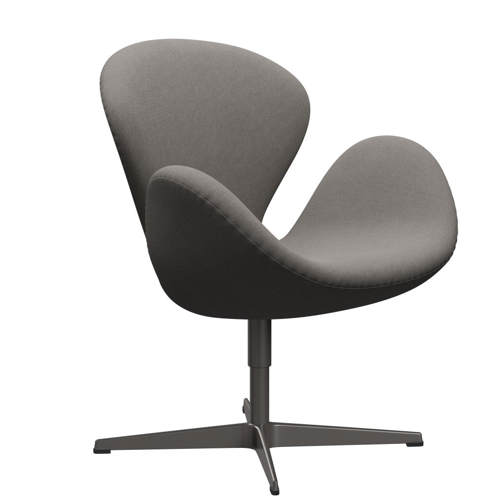 Fritz Hansen Swan Lounge Chair, teplý grafit/Steelcut střední šedá