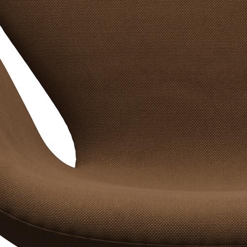 Fritz Hansen Swan Lounge Chair, teplé grafitové/ocelové čokoládové světlo