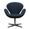 Fritz Hansen Swan Lounge Chair, teplý grafit/Steelcut Trio Dark Dust Blue