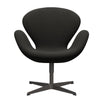 Fritz Hansen Swan Lounge Chair, Warm Graphite/Steelcut trio tmavě hnědé