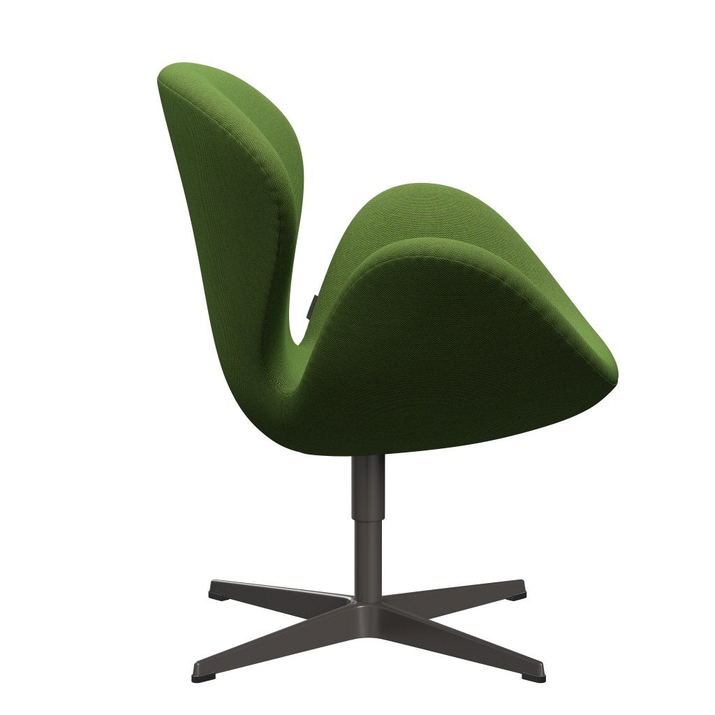 Fritz Hansen Swan Lounge Chair, teplá grafit/Steelcut Trio Grass Green