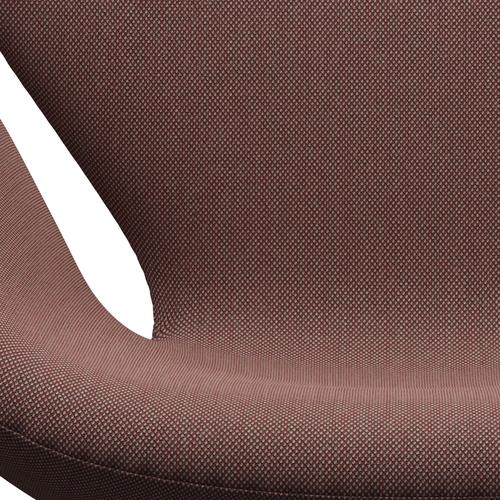 Fritz Hansen Swan Lounge Chair, Warm Graphit/Steelcut Trio Light Brown & Red/Green