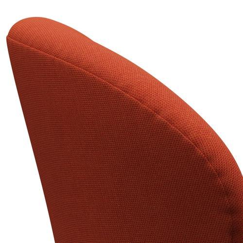 Fritz Hansen Swan Lounge Chair, teplé grafitové/Steelcut Trio Orange