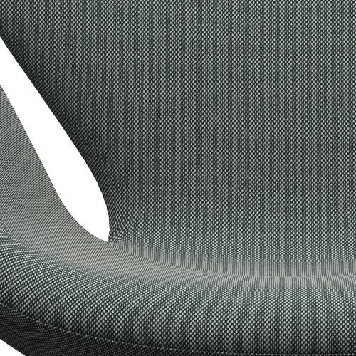 Fritz Hansen Swan Lounge Chair, teplé grafitové/Steelcut trio bílá/tmavě zelená