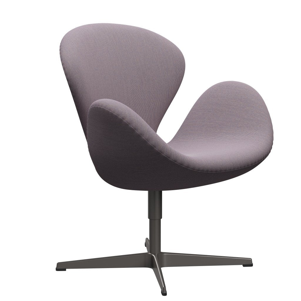 Fritz Hansen Swan Lounge Chair, teplý grafit/Steelcut trio White/Violet