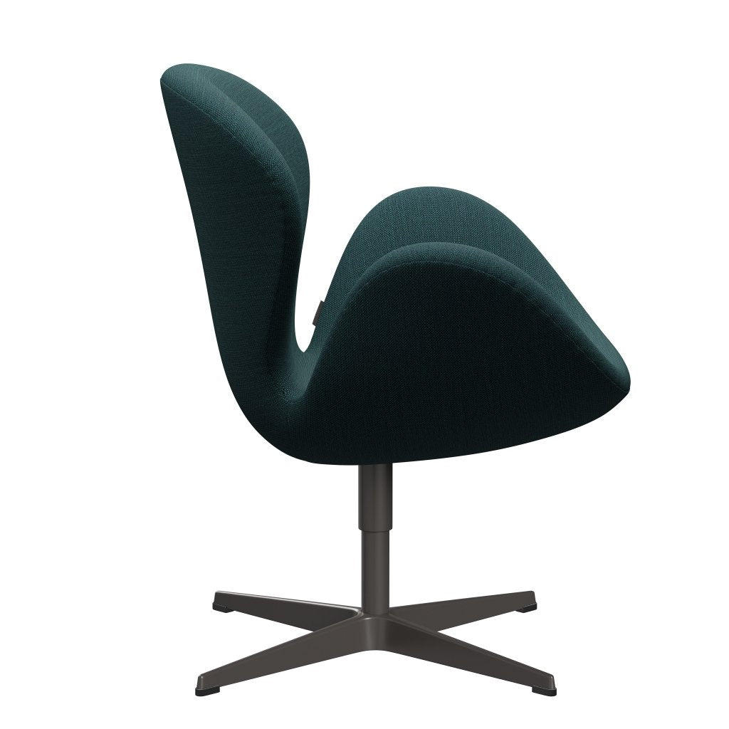 Fritz Hansen Swan Lounge Chair, teplý grafit/Sunniva Green/Grey