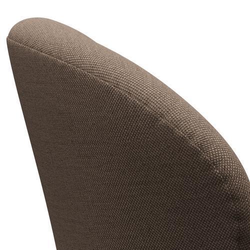 Fritz Hansen Swan Lounge Chair, Warm Graphite/Sunniva Chocolate/Tan