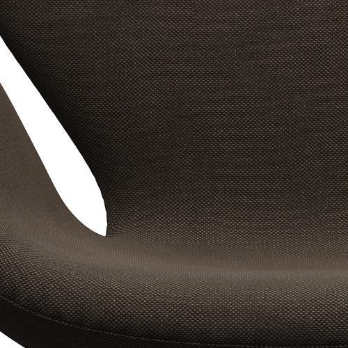 Fritz Hansen Swan Lounge Chair, Warm Graphite/Sunniva Chocolate/Black