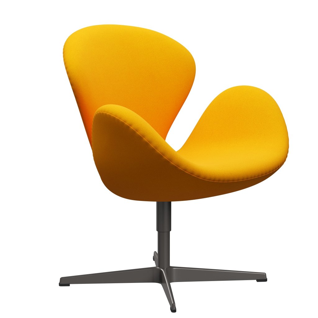 Fritz Hansen Swan Lounge Chair, teplý grafit/Tonus Yellow Orange